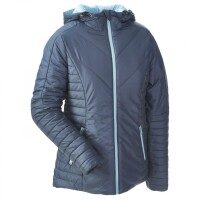 Winter-Steppjacke zum Babytragen taubenblau