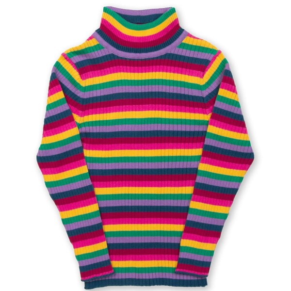 Pullover Rollkragen Strick Rainbow - 116