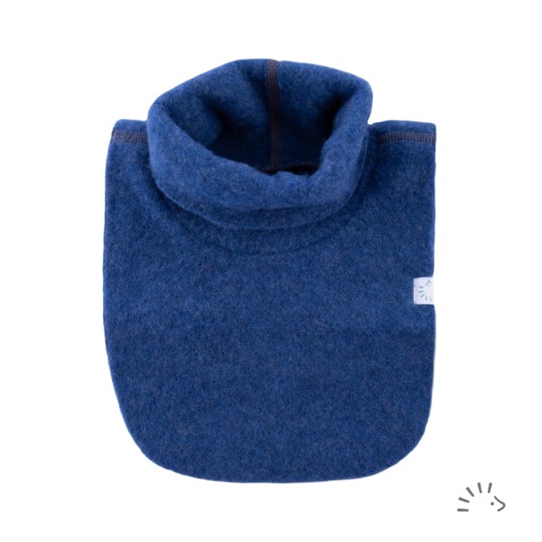 Schalkragen Wollfleece Sodalithblau - L