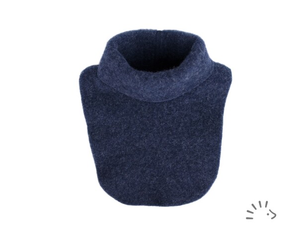 Schalkragen Wollfleece Dunkelblau - L