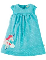 Little Lola Kleid Einhorn P&uuml;nktchen t&uuml;rkis