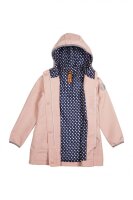 Elkline Tr&ouml;pfchen M&auml;dchen Regenjacke red-white