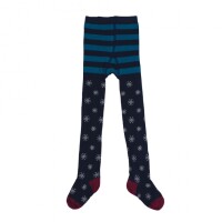 Strumpfhose navy Snowflakes