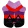 Ankle-Socken Katze gestreift lila