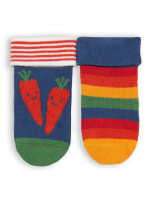 Socken 2er-Pack Veggie/Regenbogen - 92