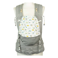 Fr&auml;ulein H&uuml;bsch Soft Tai Happy Rainbow silver - Toddlersize