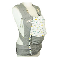 Fr&auml;ulein H&uuml;bsch Soft Tai Happy Rainbow silver - Toddlersize