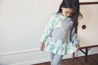 Ubang R&uuml;schen-Shirt Elefant blue haze dots