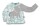 Ubang Rüschen-Shirt Elefant blue haze dots