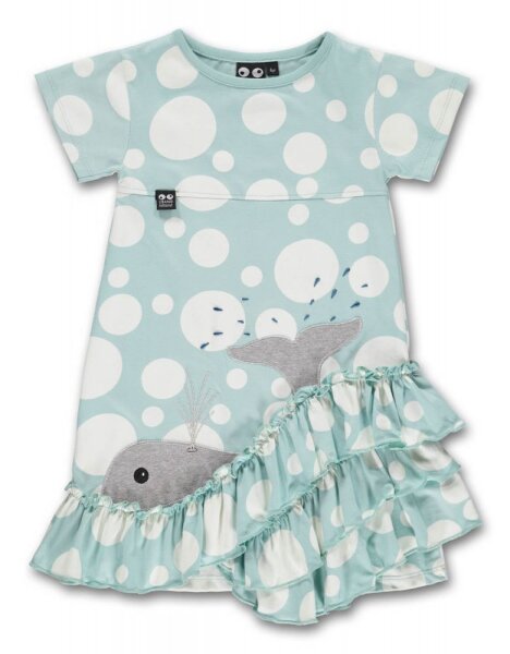 Ubang Sommerkleid Wal blue haze dots