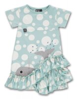 Ubang Sommerkleid Wal blue haze dots