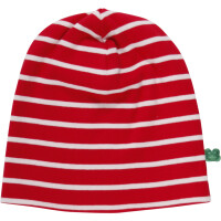 Beanie Ringel red-cream