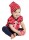 Beanie Ringel red-cream