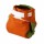 Hu-da Woll-Klettüberhose orangebraun/grün