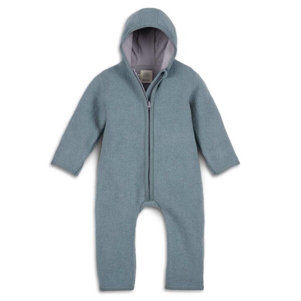 Walk-Overall mit Reißverschluss rauchblau - 86/92