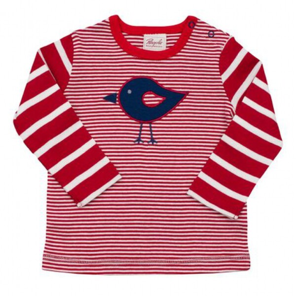 Langarmshirt Ringel Vogel