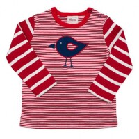 Langarmshirt Ringel Vogel