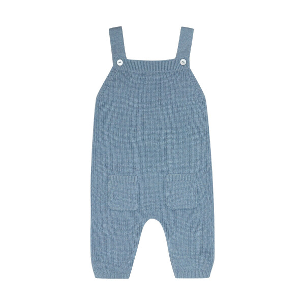 Latzhose BW/Seide dusty blue - 50/56
