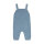 Latzhose BW/Seide dusty blue - 62/68