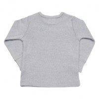 Langarmshirt Vogel grau