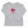 Langarmshirt Vogel grau