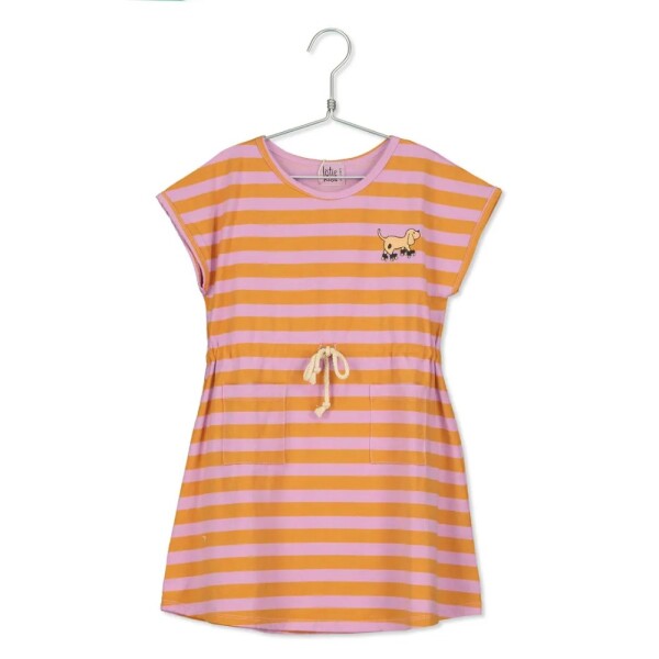 Kleid orchid Streifen - 86/98