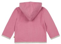 Kapuzenjacke Fleece Pferde grape - 86/92