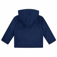 Kapuzenjacke Fleece Waschb&auml;ren ultramarine - 98/104