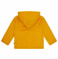 Kapuzenjacke Fleece Eulen curry - 86/92