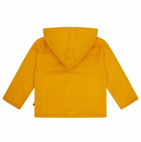 Kapuzenjacke Fleece Eulen curry - 134/140