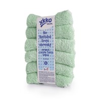 Bio-Baumwolle Frotteet&uuml;cher 21x21 mint 6er Pack