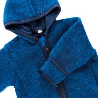 Jacke Wollfleece sodalithblau - 110/116