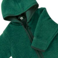 Jacke Wollfleece dunkelgr&uuml;n melange - 86/92