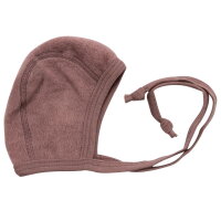 Baby M&uuml;tze Wollfrottee mauve - 56