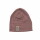 Beanie Wolle Seide mauve - 74/80