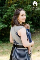 Babytrage Babysize Blau Grau