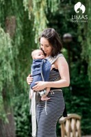 Babytrage Babysize Blau Grau