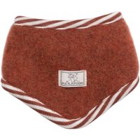 Dreieckstuch Wollfleece Ringel redwood - 1