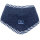 Dreieckstuch Wollfleece Ringel marine - 1