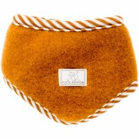 Dreieckstuch Wollfleece Ringel caramel - 2