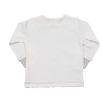 Langarmshirt Elefant wei&szlig;