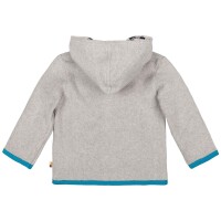 Kapuzenjacke Fleece F&uuml;chse grey