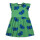 Kleid Flügelärmel Butterfly on green - 128/134