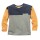 Langarmshirt bunt colourblock - 128